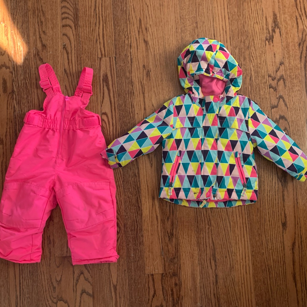 Girl snow pants and coat